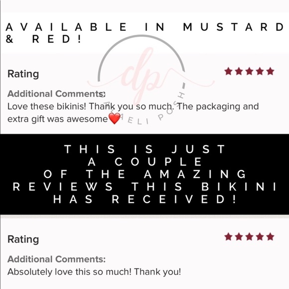 Deep Red Patchwork Brazilian Bikini - Picture 5 of 5